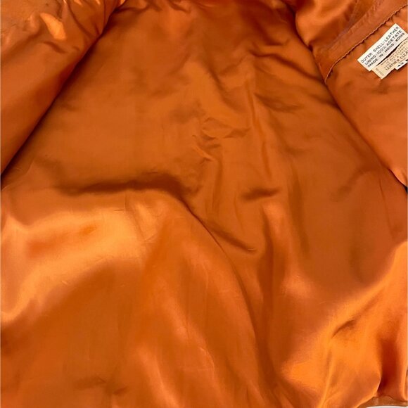 1970s True Vintage Californian Mens/Unisex Leather Jacket Size 42 Retro Western - Picture 8 of 12